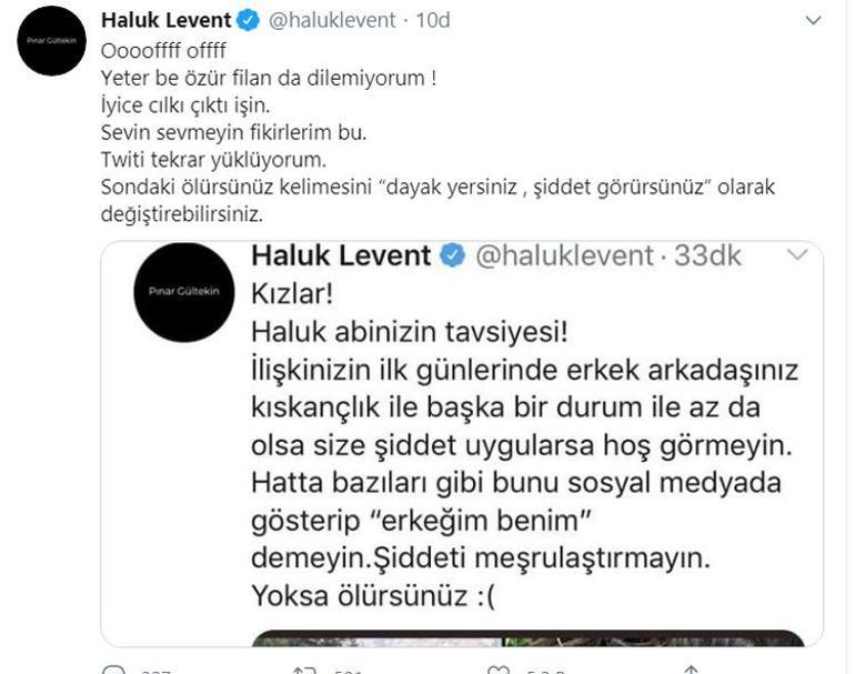 Haluk Leventin, Pınar Gültekin eski sevgisi tarafından öldürülmesinin ardından kadınlara verdiği tavsiye tepki çekti