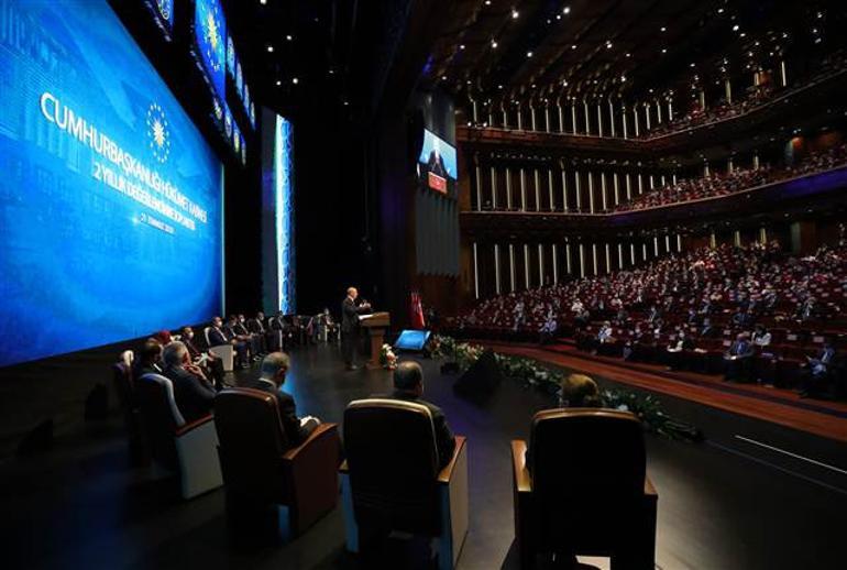 Son dakika... Cumhurbaşkanı Erdoğan: Hakkını söke söke alan bir ülke olarak devam edeceğiz