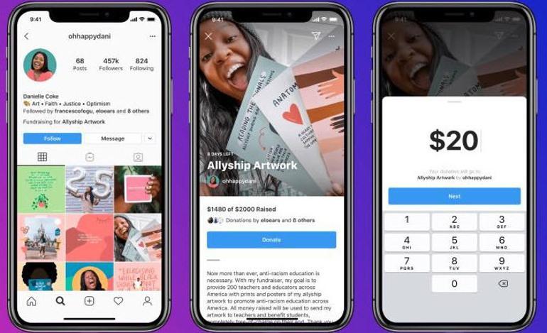 Instagram şimdi de bağış toplama özelliği sunacak