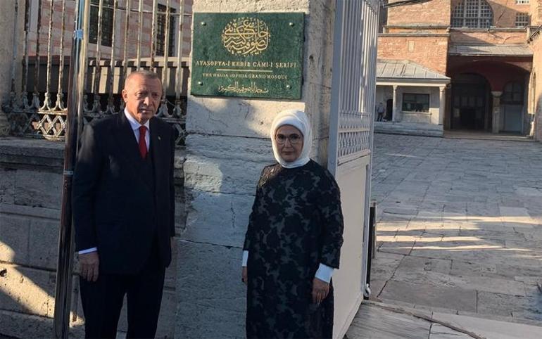 Son dakika... Cumhurbaşkanı Erdoğan ve Bahçeli tarihi güne saatler kala Ayasofyada...