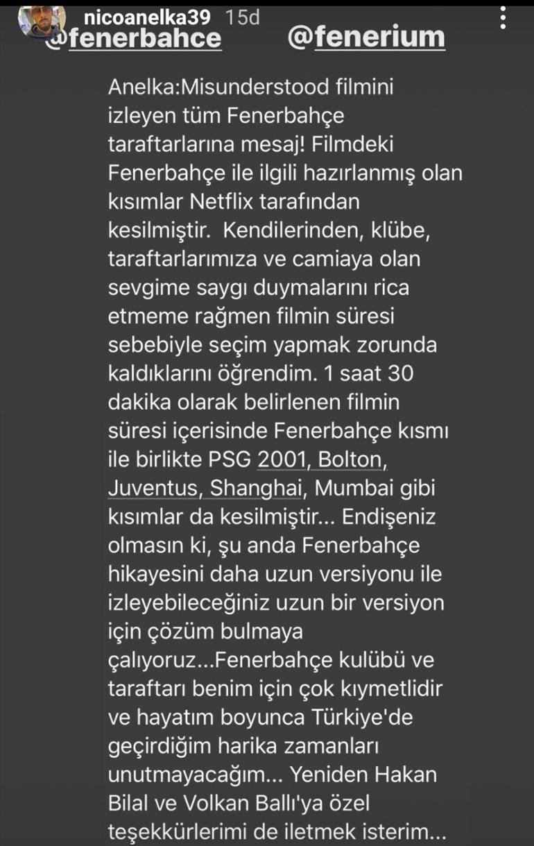 Son Dakika | Nicolas Anelkadan Fenerbahçe açıklaması