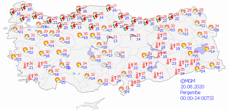 Hava nasıl olacak Meteorolojiden İstanbula yağış uyarısı: 20 Ağustos hava durumu tahminleri