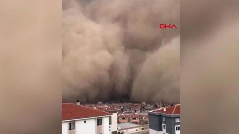 Son dakika haberler... Ankara Polatlıda inanılmaz görüntüler İlk defa böyle bir şey görüyorum