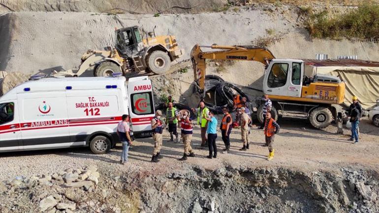 Son dakika haberler... Erzurumda Kop Dağında yapımı süren tünelde patlama sonrası göçük