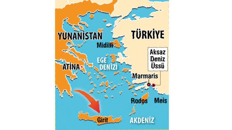 Yunanistan rahat durmuyor: Aksaz’a karşı Girit hamlesi