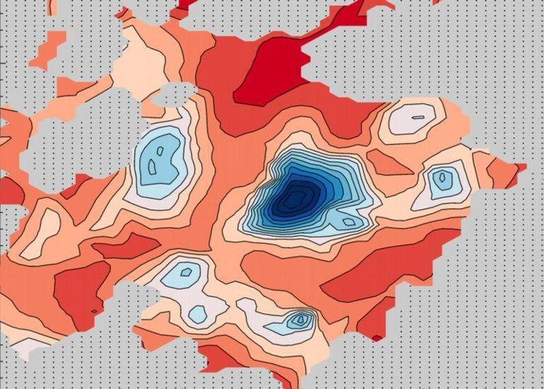 Mars'ta güney kutbu yakınlarında dört yeraltı gölü keşfedildi