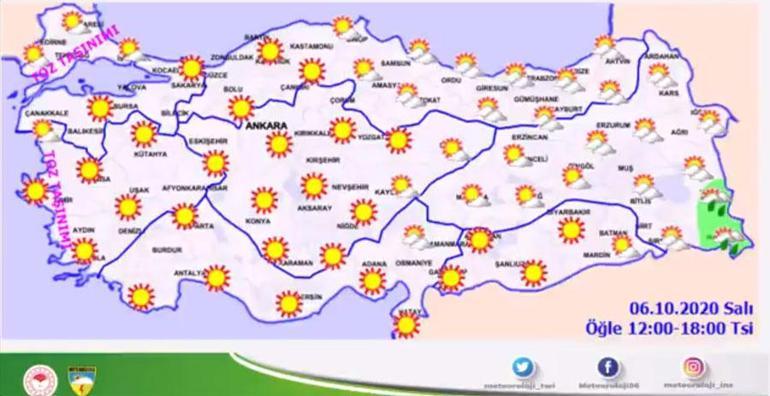 Son dakika haberler... Meteorolojiden Marmara ve Ege’ye toz taşınımı uyarısı