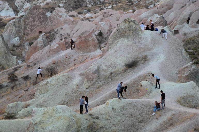 Kapadokya’da muhteşem gün batımı