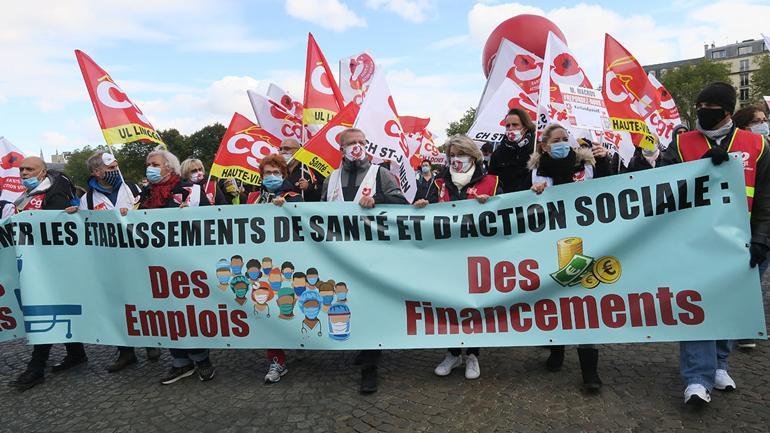 Macron’un reformlarına sağlıkçılardan protesto