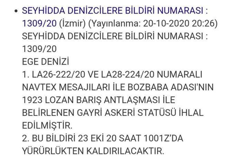 Son dakika haberi: Türkiyeden 2 ayrı NAVTEX ilanı