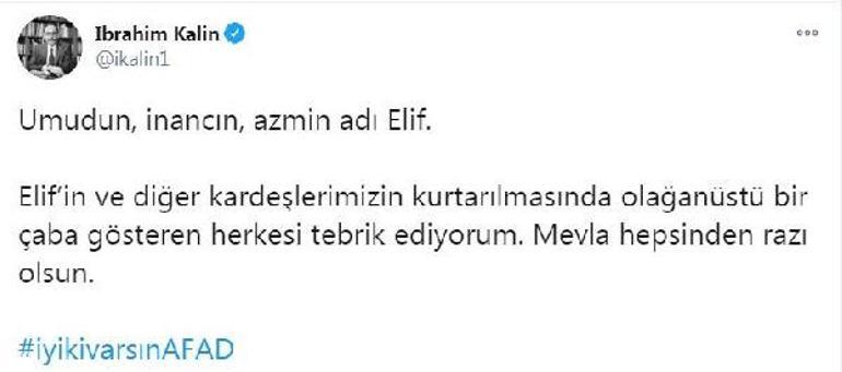 Son dakika: İzmir depreminden bir mucize haberi daha: 3 yaşındaki Elif enkazdan 65 saat sonra kurtuldu