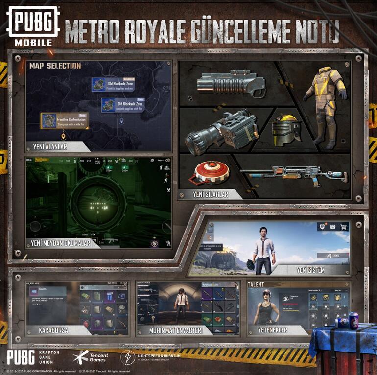 PUBG Mobile için sürpriz Metro Royale güncellemesi