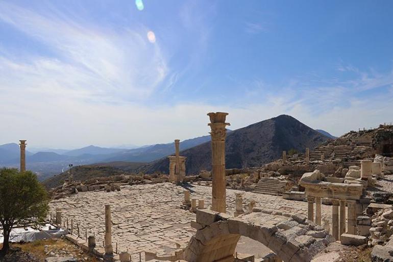 "Aşkların ve imparatorların şehri" Sagalassos 5 ayda 30 bin ziyaretçi ağırladı