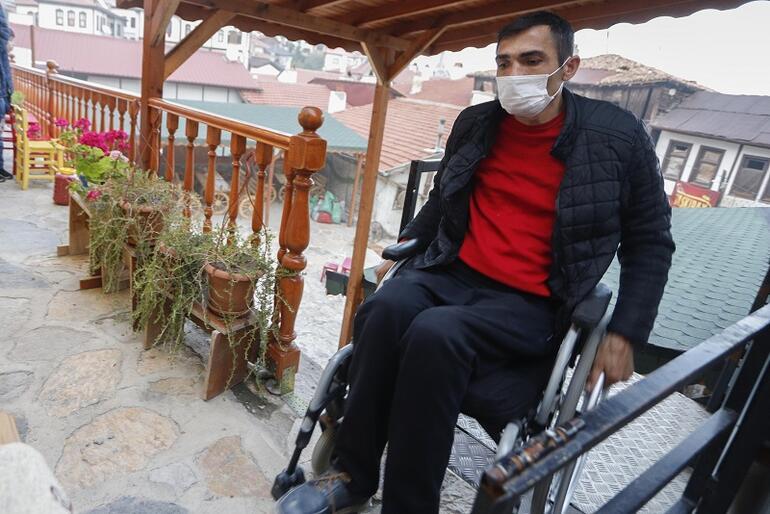 Beypazarı'nda açtığı butik otelde engellileri ücretsiz ağırlıyor