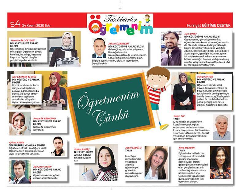 Milli Eğitim Bakanı Hürriyet Eğitime Destek Eki EBA için yazdı