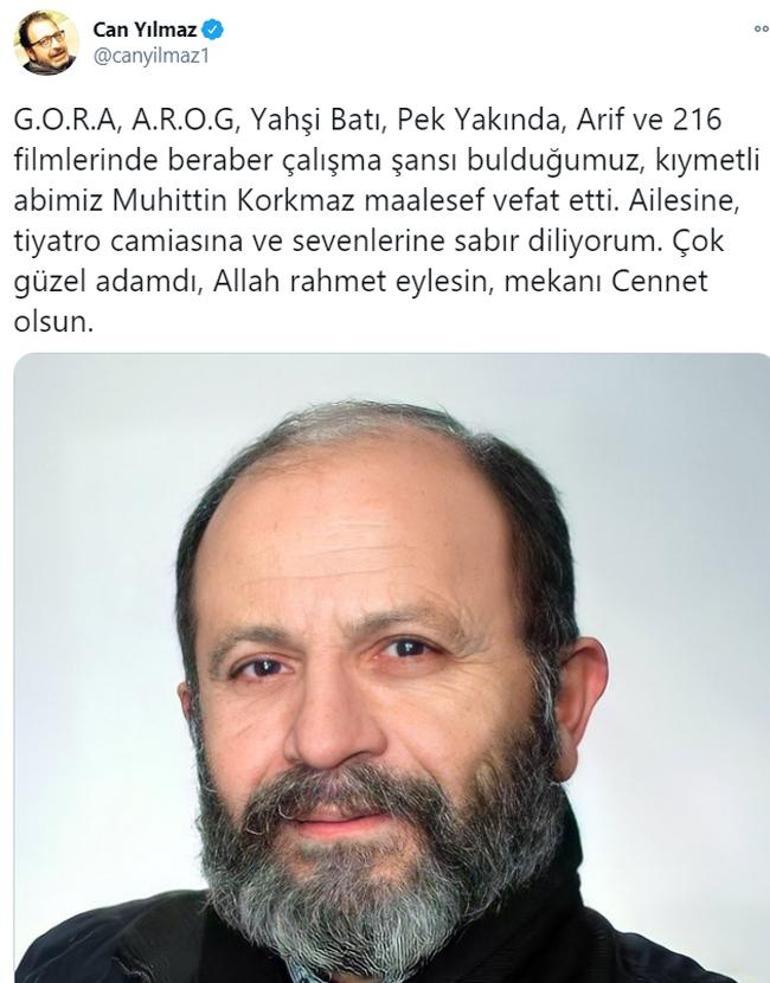 G.O.R.A. filmindeki bir cisim yaklaşıyor efendim repliği ile hafızalara kazınmıştı... Ünlü oyuncu Muhittin Korkmaz hayatını kaybetti