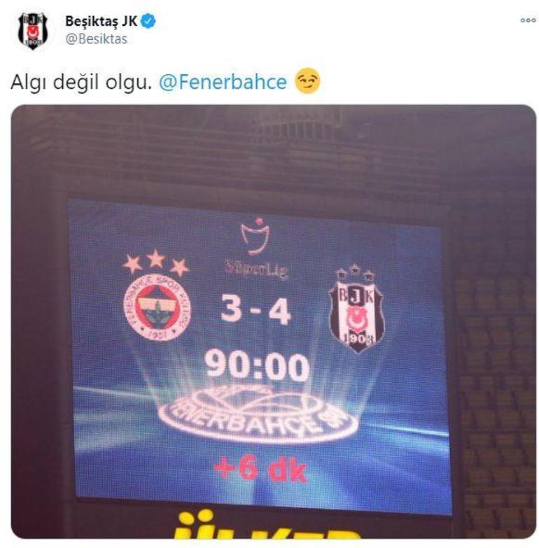 Son Dakika Haberi | Beşiktaş'tan Fenerbahçe'ye maç sonu gönderme!