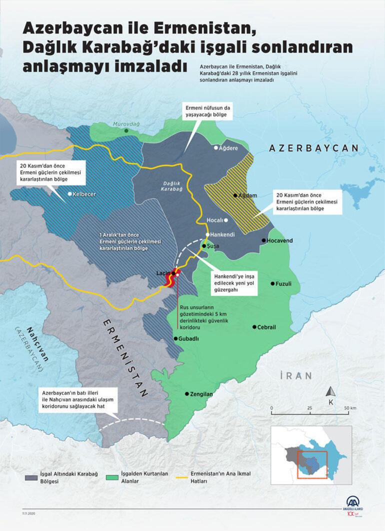 Latest news: MSB shared that Brother Azerbaijan entered Lachin under Armenian occupation