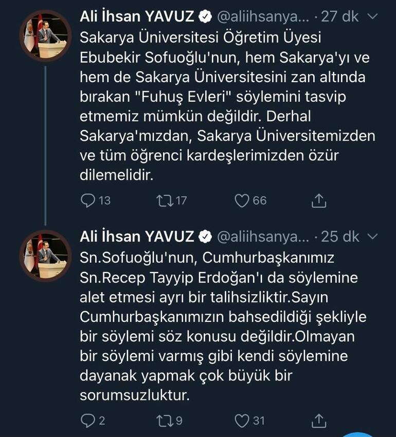 Son dakika haberler: Üniversiteler için fuhuş evleri diyen Prof. Dr. Ebubekir Sofuoğluna tepkiler çığ gibi Harekete geçildi