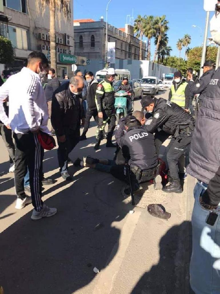 Kimlik soran polise bıçak çeken Suriyeli gözaltına alındı