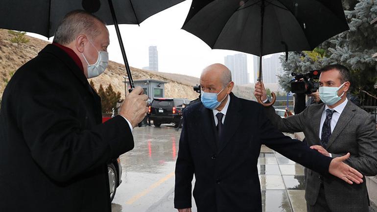 Son dakika: Cumhurbaşkanı Erdoğan, MHP Genel Başkanı Bah&ccedil;eliyi ziyaret etti