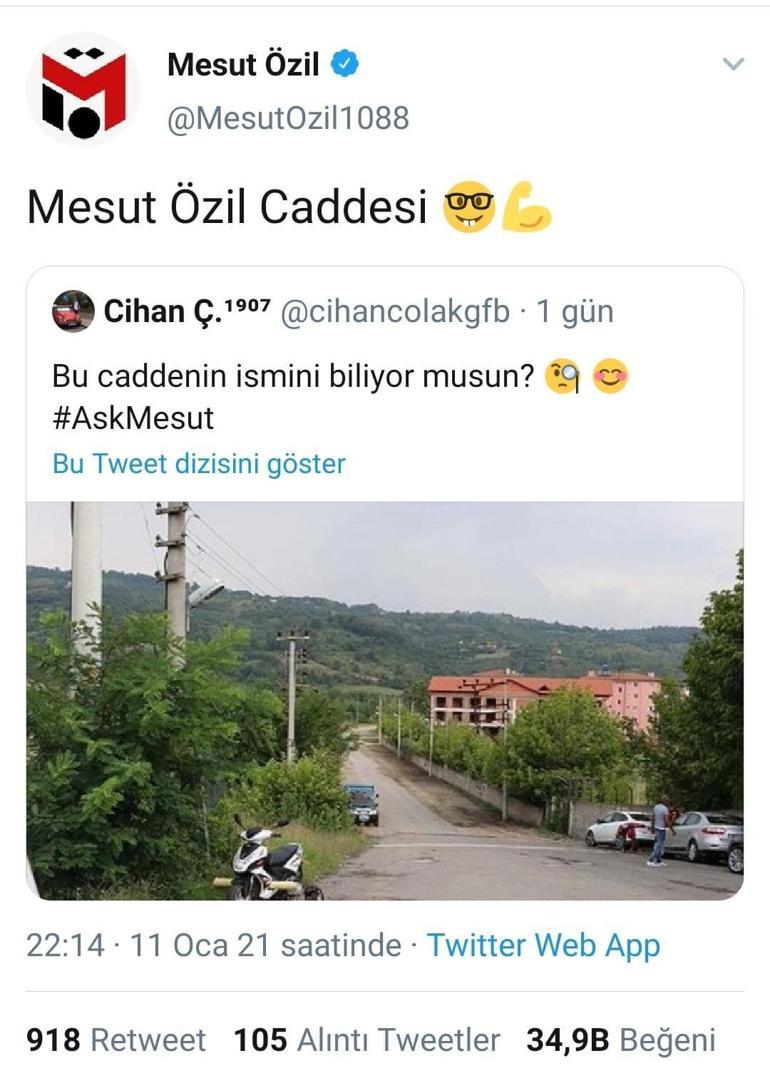 Fenerbahçe ile anılan Mesut Özil'den memleketi Zonguldak paylaşımları