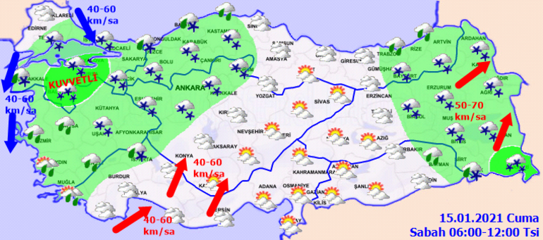 İstanbul’un yüksek kesimlerinde kar yağışı etkili oldu Hafta sonu kar yağacak mı Meteorolojiden yeni hava durumu raporu