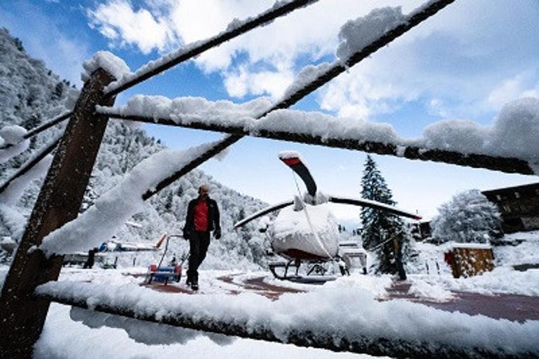 Kaçkarlar'da heliski heyecanı başladı