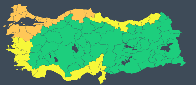 Meteorolojiden İstanbul ve çok sayıda kente turuncu uyarı