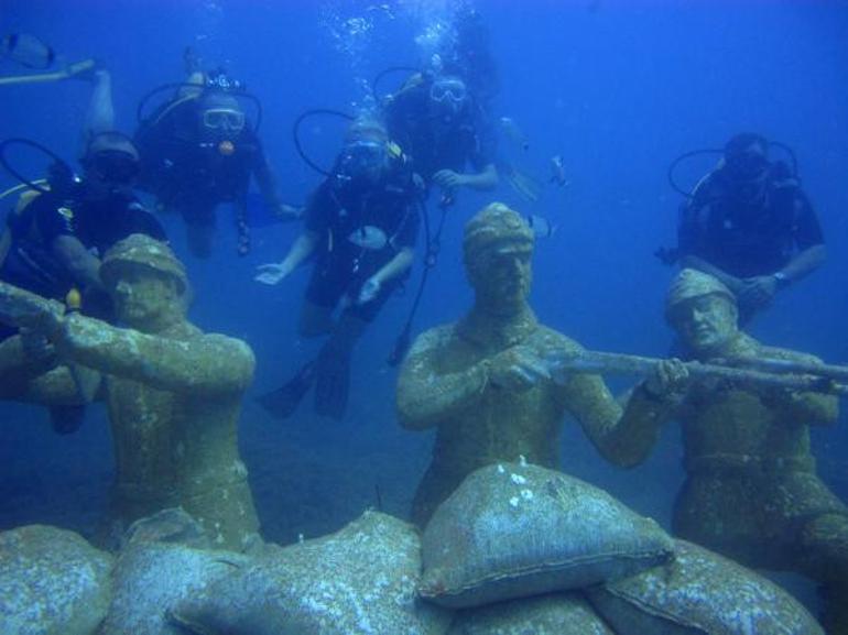 Side Sualtı Müzesine ziyaretçi akını 6 yılda 70 bin kişi daldı