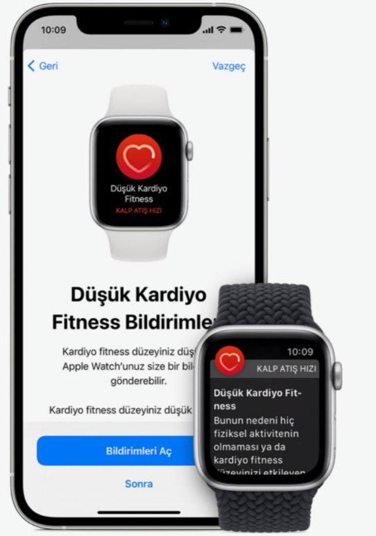 Apple Watch, iPhone ve iOS'in desteklediği sağlık özellikleri