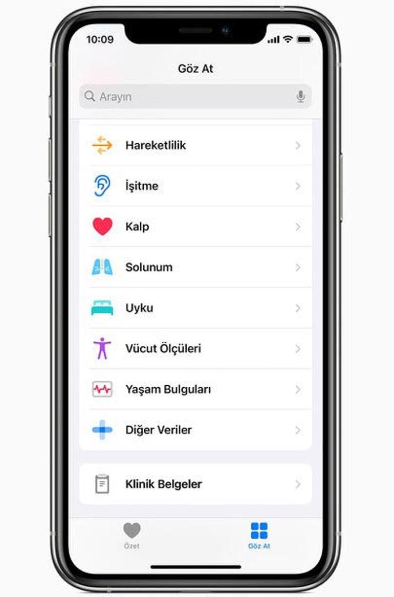 Apple Watch, iPhone ve iOS'in desteklediği sağlık özellikleri