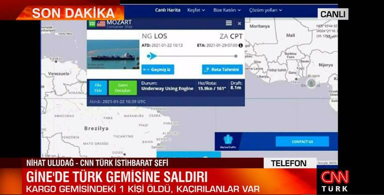 Son dakika: Gine'de Türk gemisine saldırı! 1 kişi hayatını kaybetti, 15 kişi kaçırıldı