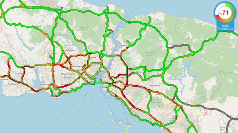 Kısıtlama sona erdi, hareketlilik başladı İstanbulda trafik kilitlendi