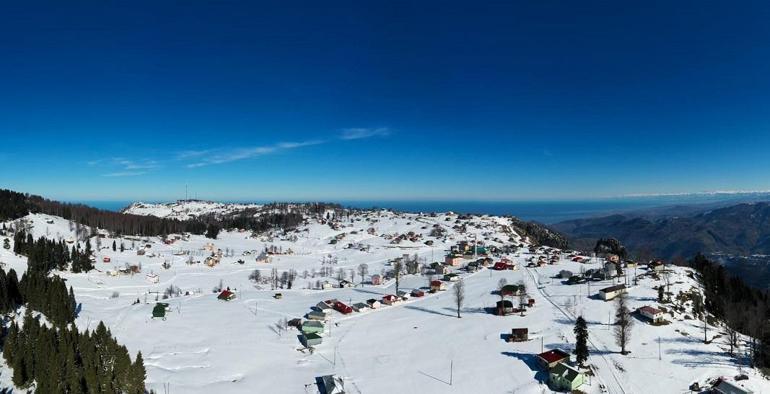 Karadeniz yaylalarında kış güzelliği