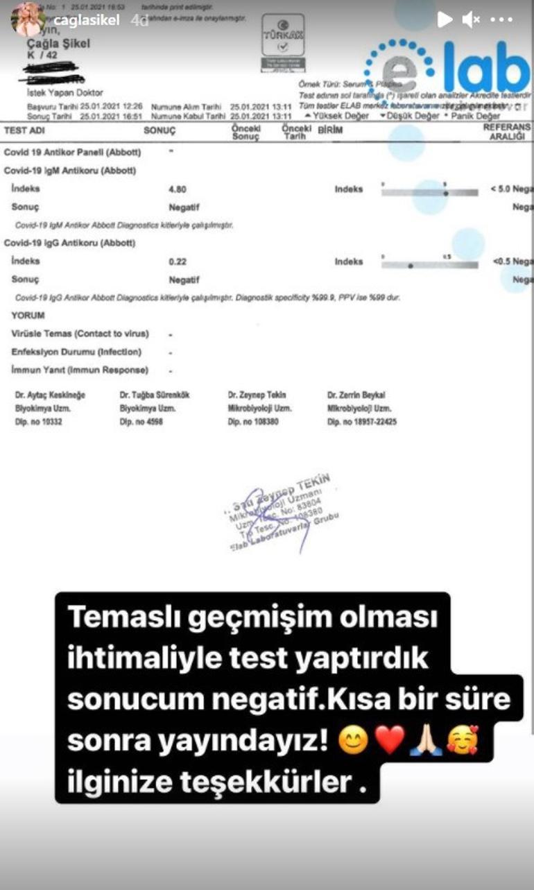 Çağla Şıkelin koronavirüs paniği