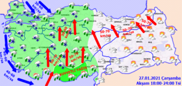 İstanbulda kar yağışı başladı Meteorolojiden peş peşe uyarılar...