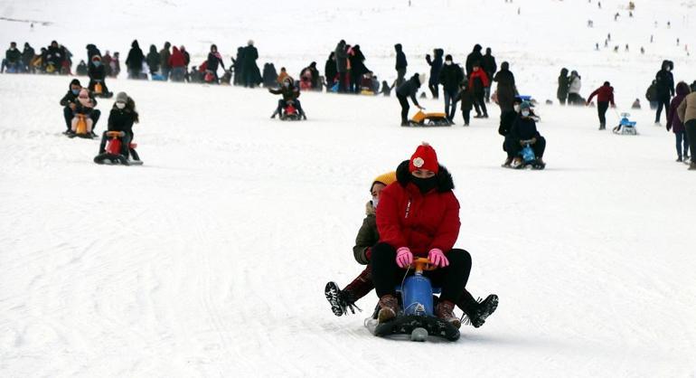 Erciyes'te sömestir tatili yoğunluğu