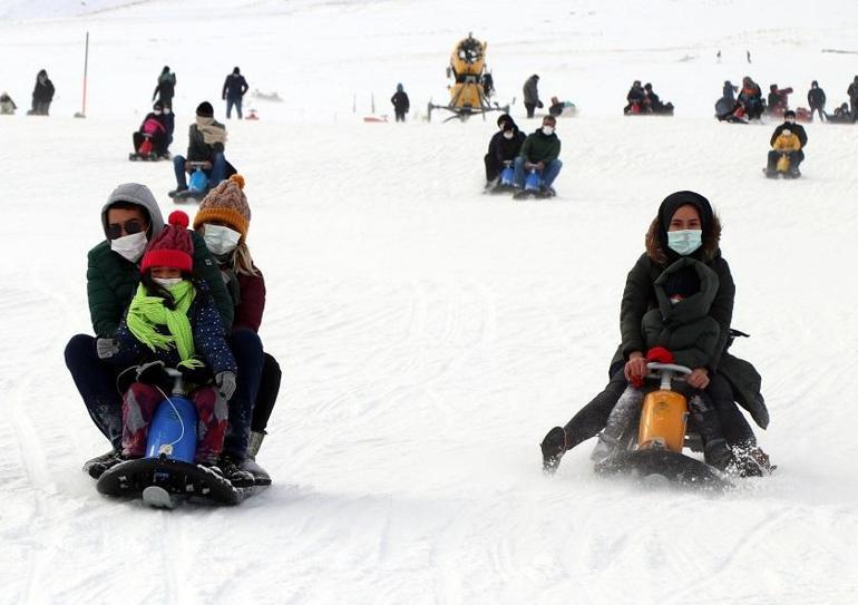 Erciyes'te sömestir tatili yoğunluğu