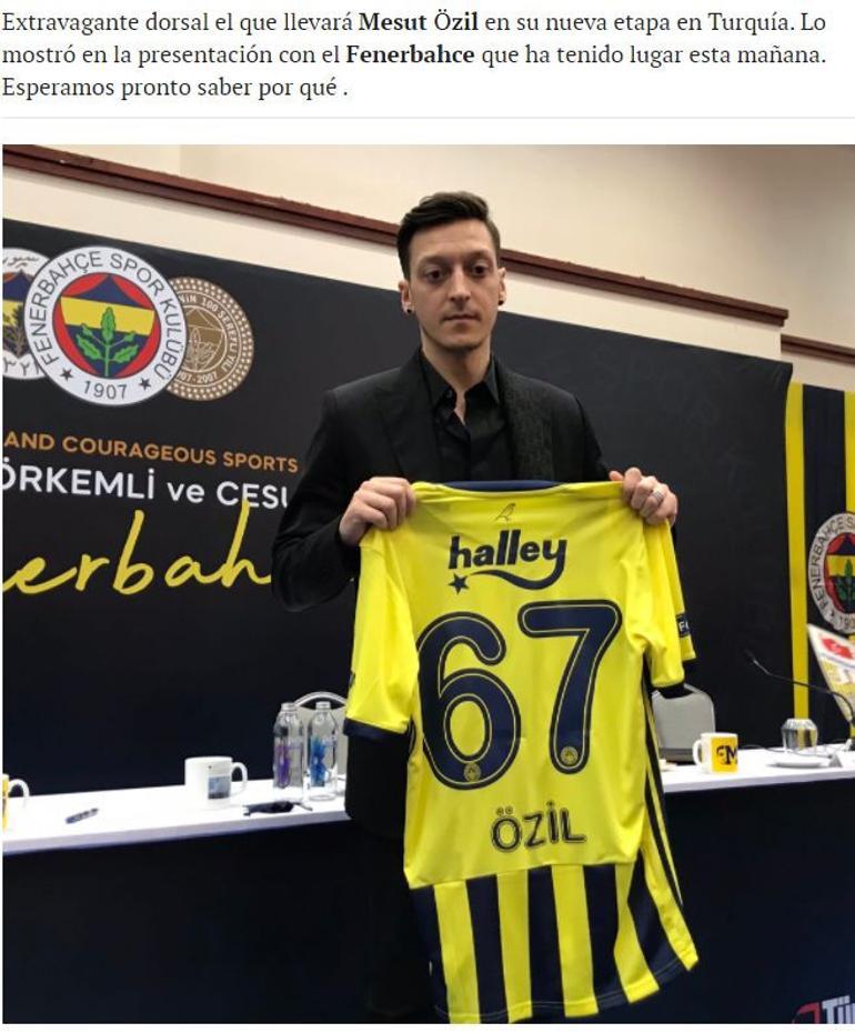 Avrupa basını, Mesut Özil ve Fenerbahçe'yi konuşuyor! Törendeki detay...