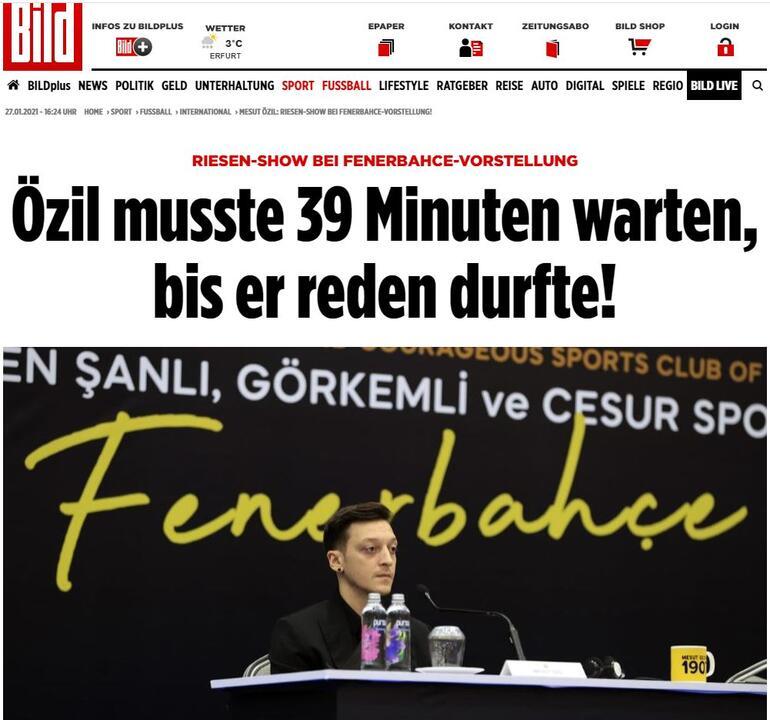 Avrupa basını, Mesut Özil ve Fenerbahçe'yi konuşuyor! Törendeki detay...
