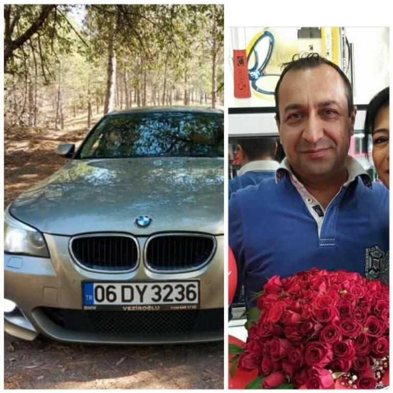 Ankarada sır cinayet Boş arazide aracının içinde bulundu