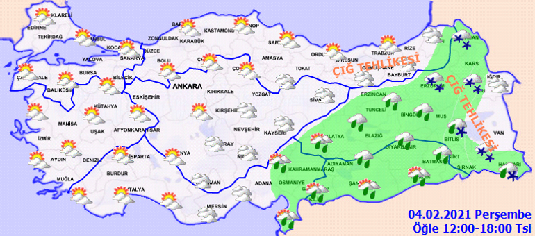 Meteoroloji bölge bölge uyardı Dikkat: Kar yağışı, çığ ve yağmur...