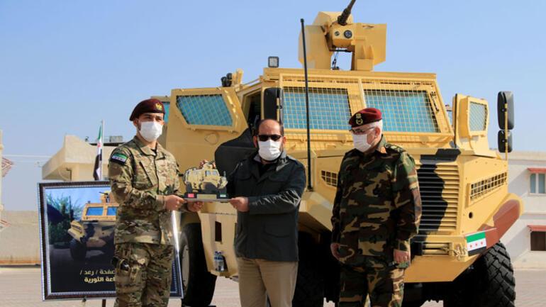 Suriye Milli Ordusu, yerli imkanlarla ürettiği zırhlı muharebe aracını tanıttız