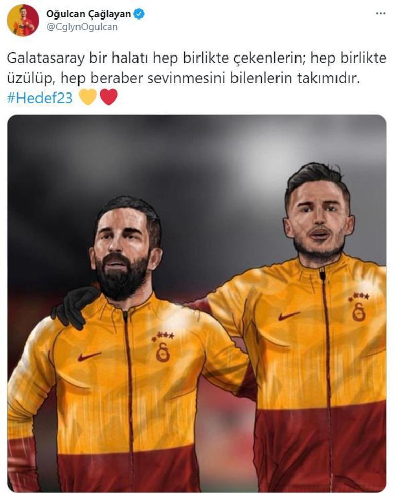 Arda Turan ve Oğulcan Çağlayan'dan 'göndermeli' paylaşımlar!