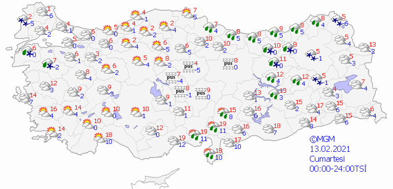 hafta sonu hava nasil olacak mgm 13 14 subat istanbul ankara izmir ve il il hava durumu tahminleri son dakika haberler