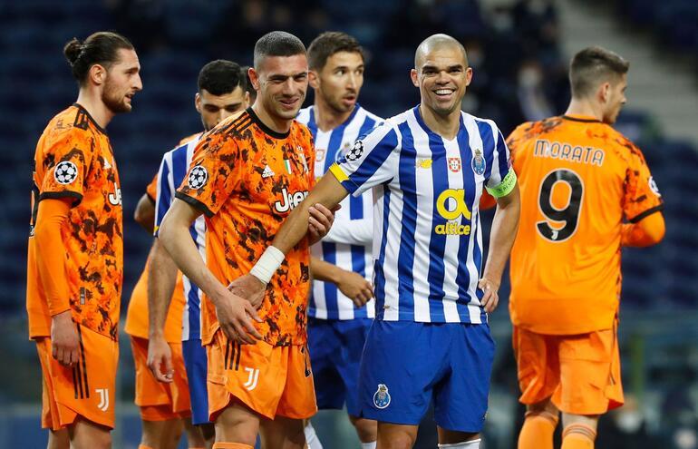 Juventus - Porto maçında gergin anlar! Pepe, Merih Demiral'a yumruk savurdu ama...