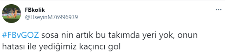 Fenerbahçe-Göztepe maçındaki gol sonrası Jose Sosa olay oldu Erol Bulut...