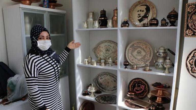 Adıyamanlı kadınlar, bakıra şekil veriyor