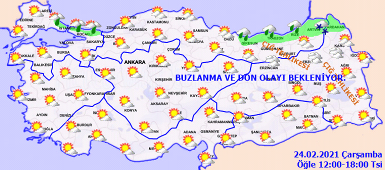 Meteoroloji illeri sıraladı ve uyardı Sağanak yağmur, kar yağışı, çığ...